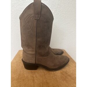 Cody James Boots Womens 6D‎ Western MidCalf Heels Pull On B8151 Brown Leather